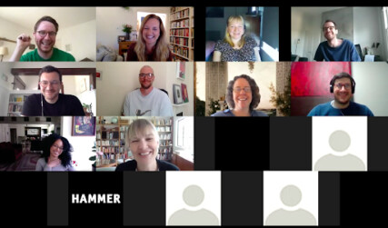 Screenshot of people attending the final stakeholder delivery demo on Zoom