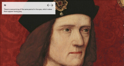 A screen shot of a story from the Shakespeare and the Royal collection site built by Cogapp