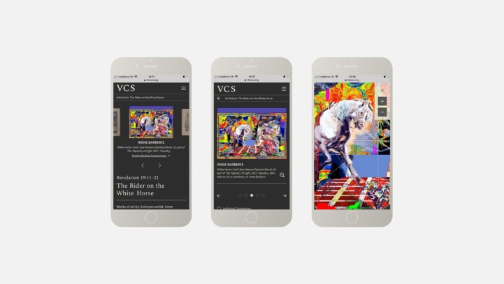 Screenshots of The Rider on the White Horse Exhibition by Natasha O’Hear