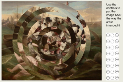 Twisty picture puzzle: John Singleton Copley’s Watson and the Shark as a puzzle